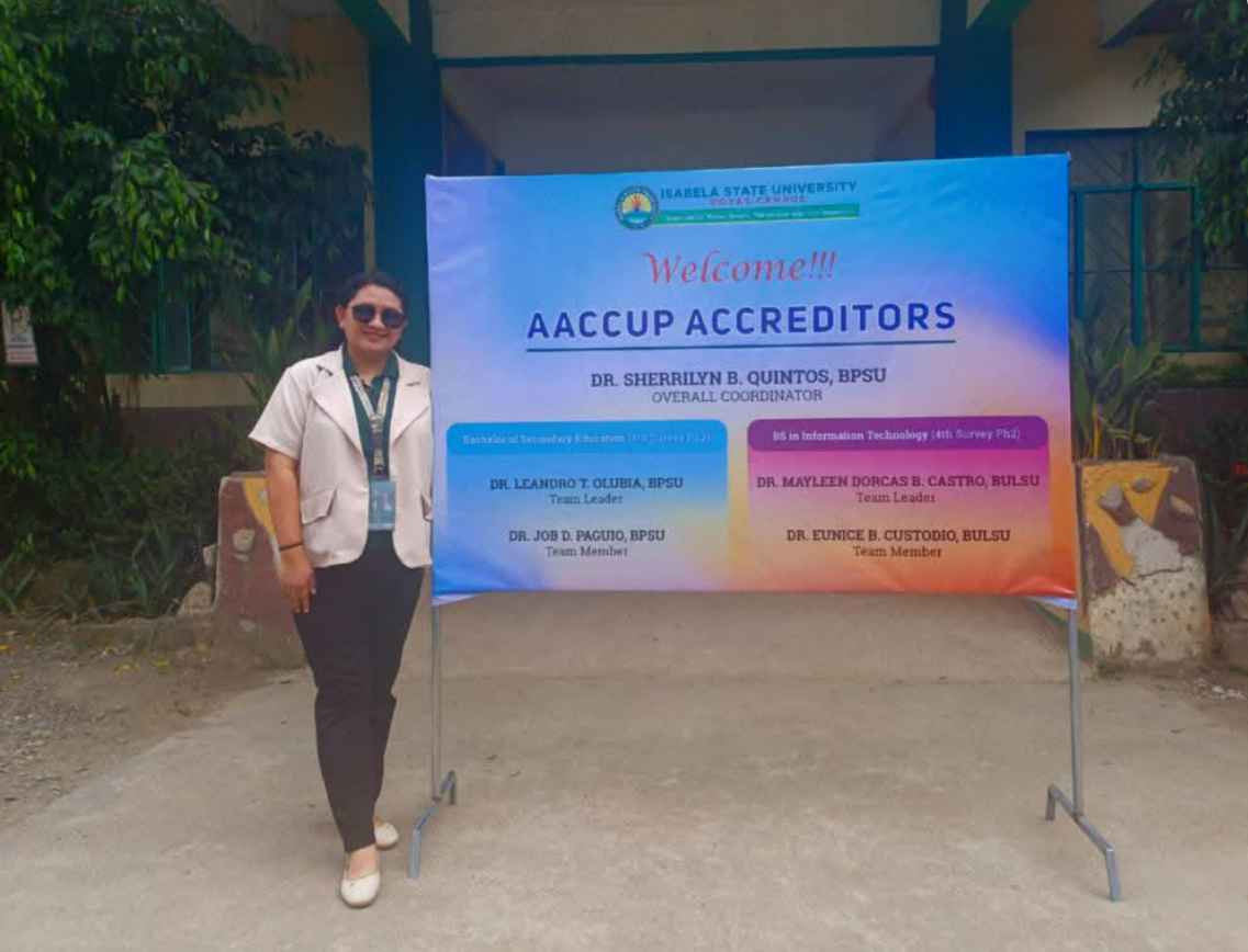 Isabela State University - Roxas Campus Successfully Undergoes AACCUP Accreditation Survey Visit (Level 4, Phase 2)