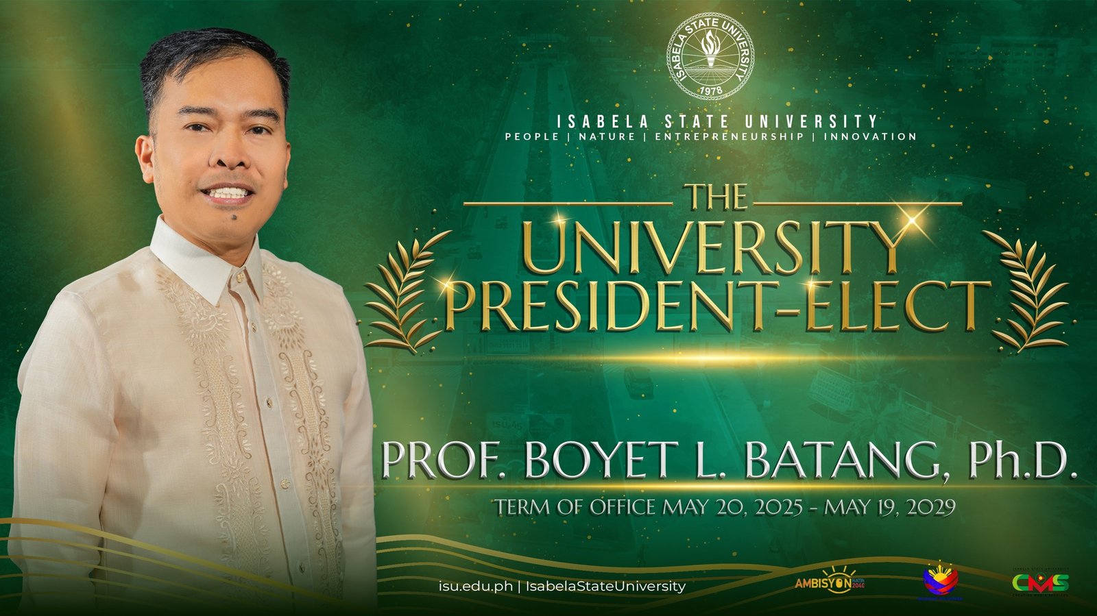 Empowering the Future: ISU Library Congratulates Prof. Boyet L. Batang on His Vision for a SMART-Green University