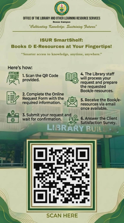 𝗜𝗦𝗨𝗥 𝗦𝗺𝗮𝗿𝘁𝗦𝗵𝗲𝗹𝗳: 𝗕𝗼𝗼𝗸𝘀 & 𝗘-𝗥𝗲𝘀𝗼𝘂𝗿𝗰𝗲𝘀 𝗮𝘁 𝘆𝗼𝘂𝗿 𝗙𝗶𝗻𝗴𝗲𝗿𝘁𝗶𝗽𝘀!