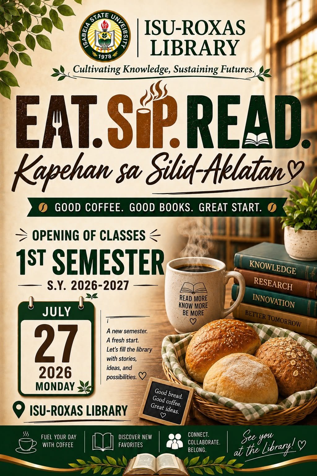 Eat. Sip. Read