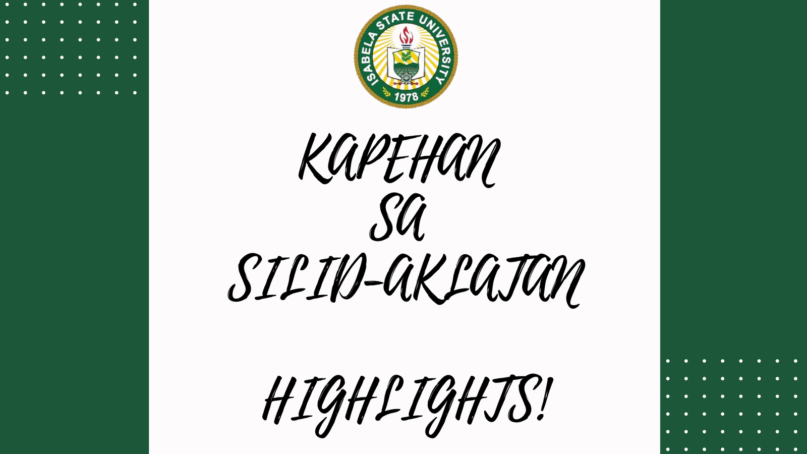 EAT.SIP.READ.: KAPEHAN SA SILID AKLATAN (1st Semester, S.Y. 2026-2027)