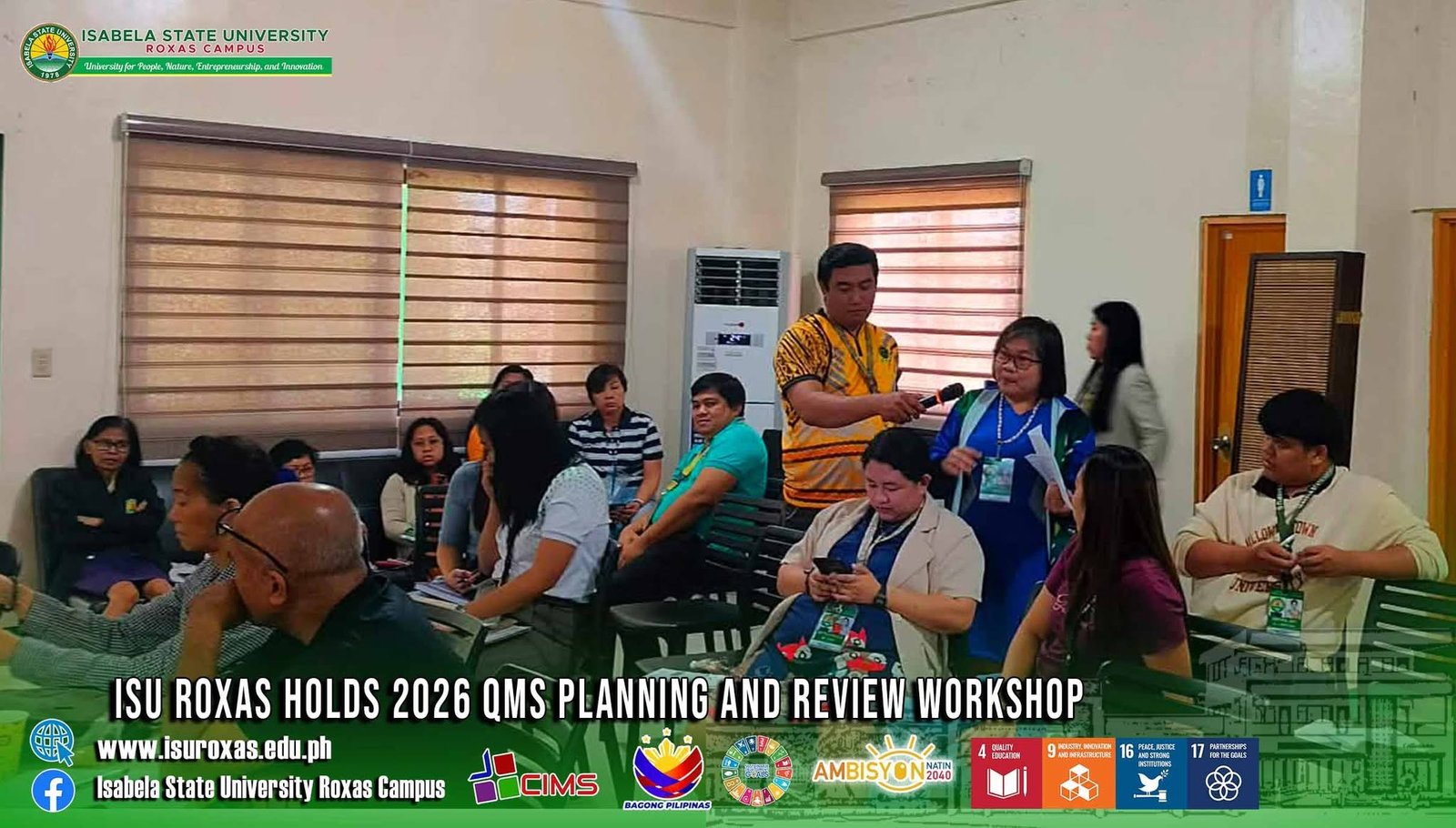 𝗜𝗦𝗨 𝗥𝗢𝗫𝗔𝗦 𝗛𝗢𝗟𝗗𝗦 𝟮𝟬𝟮𝟲 𝗤𝗠𝗦 𝗣𝗟𝗔𝗡𝗡𝗜𝗡𝗚 𝗔𝗡𝗗 𝗥𝗘𝗩𝗜𝗘𝗪 𝗪𝗢𝗥𝗞𝗦𝗛𝗢𝗣
